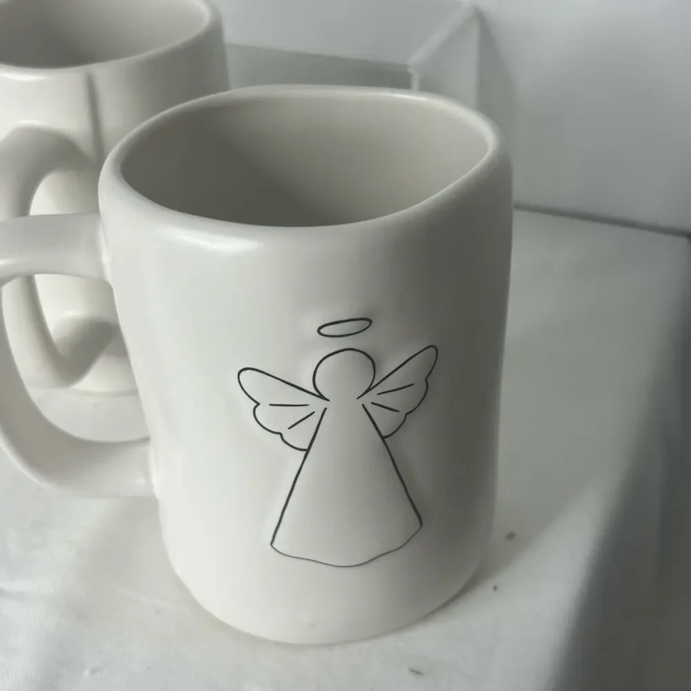 Rae Dunn Set of 3 Artisan Collection Mugs Hello Amazing Grace You Are Enough